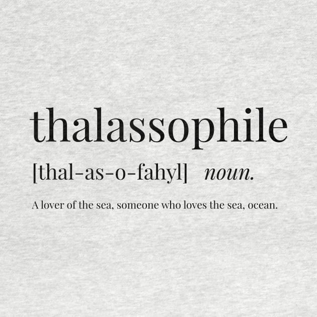 Thalassophile Definition by definingprints